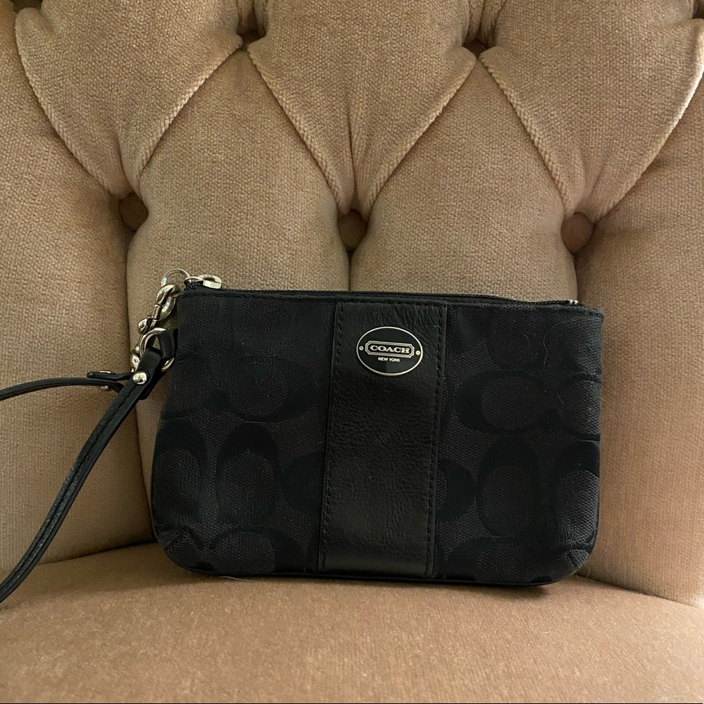 Coach mini wristlet